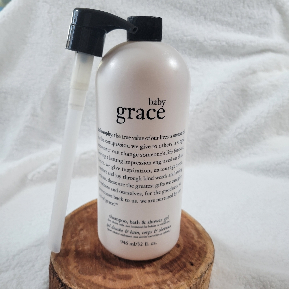 Philosophy Baby Grace 32 oz Shampoo Bath Shower Gel with Pump